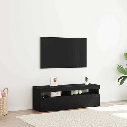 Mobile TV Rovere Nero 120 x 35 x 40 cm Legno multistrato