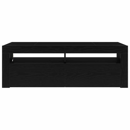 Mobile TV Rovere Nero 120 x 35 x 40 cm Legno multistrato