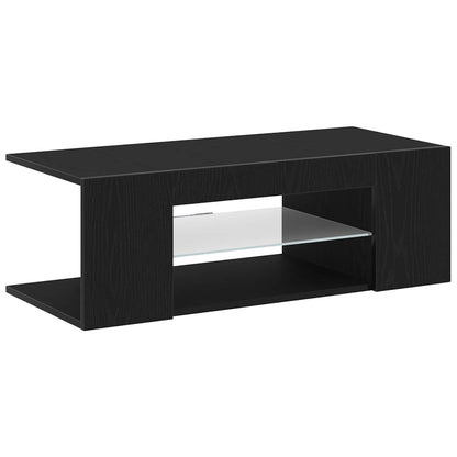 Mobile TV Rovere Nero 90 x 39 x 30 cm Legno multistrato