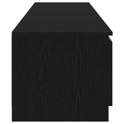 Mobile TV Rovere Nero 140 x 38,5 x 36 cm Legno multistrato