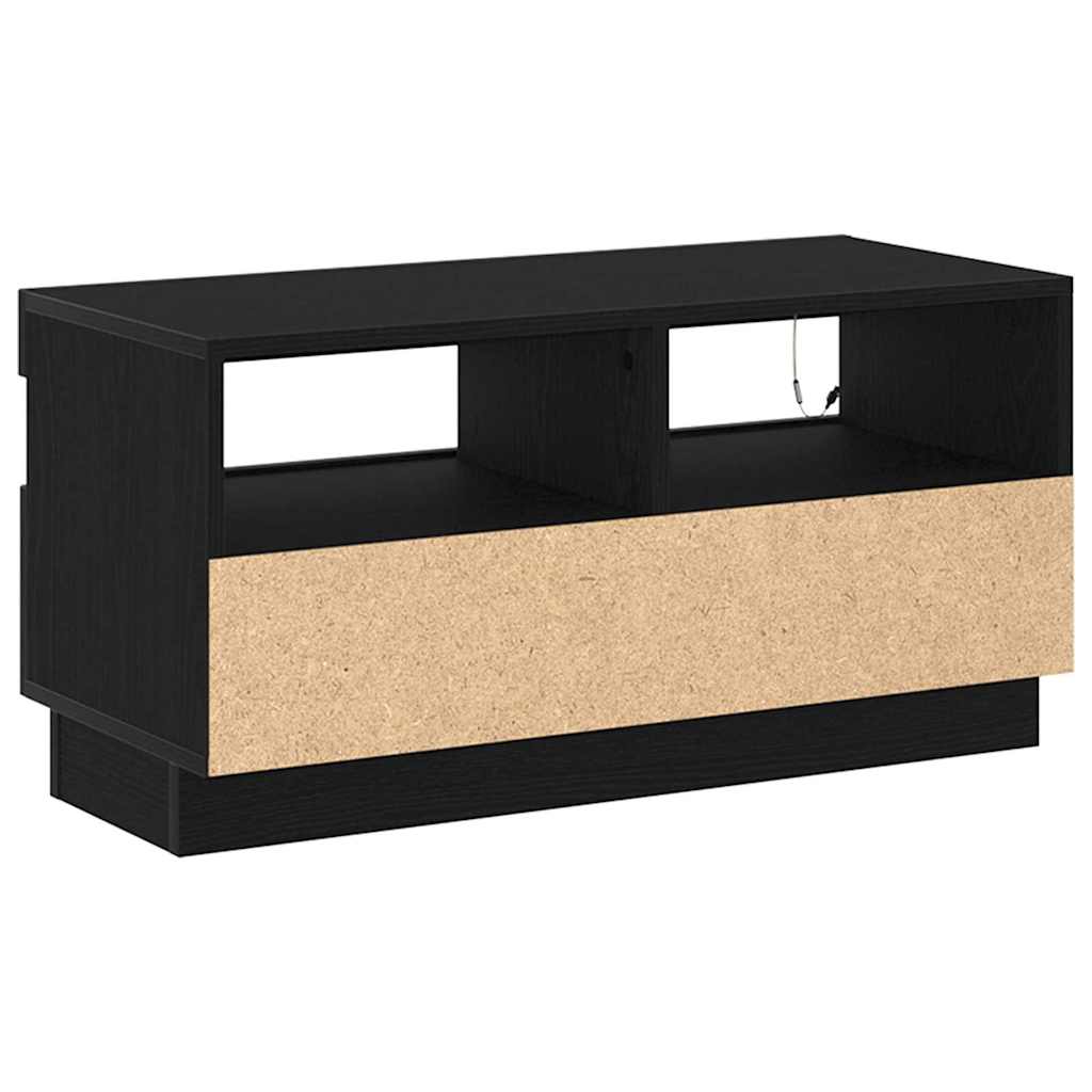Mobile TV Rovere Nero 80 x 35 x 40 cm Legno multistrato