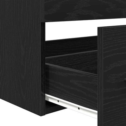Mobile Lavabo Rovere Nero 90 x 45 x 1.5 cm Legno ingegnerizzato | homemem39