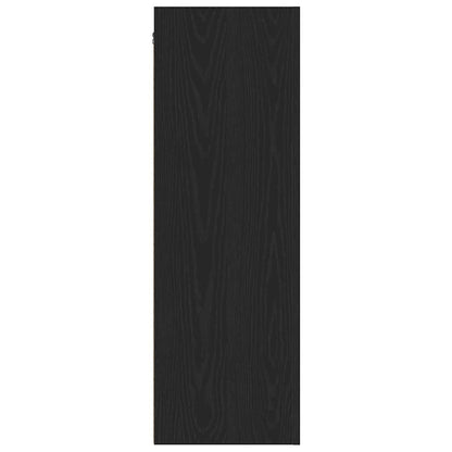 Mobile TV da Parete 2 pcs Rovere Nero 30,5 x 30 x 90 cm