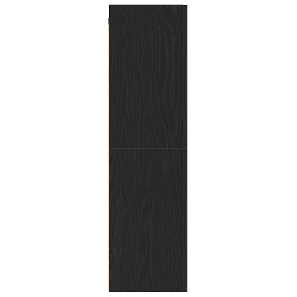 Mobile TV da Parete Rovere Nero 30,5 x 30 x 110 cm