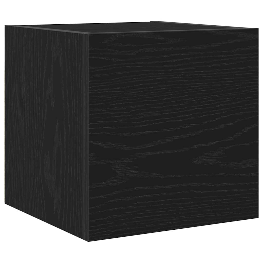 Mobile TV da parete 2 pcs Rovere Nero 30,5 x 30 x 30 cm | homemem39