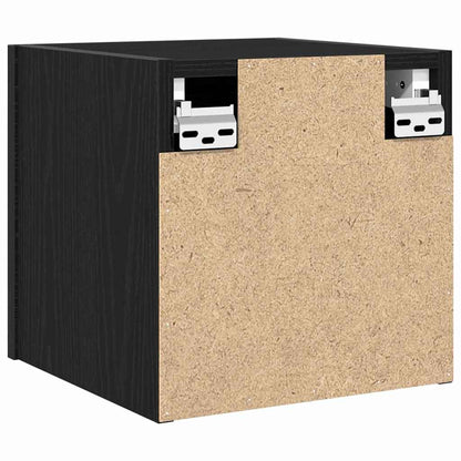 Mobile TV da parete 2 pcs Rovere Nero 30,5 x 30 x 30 cm