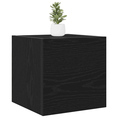 Mobile TV da parete 2 pcs Rovere Nero 30,5 x 30 x 30 cm | homemem39