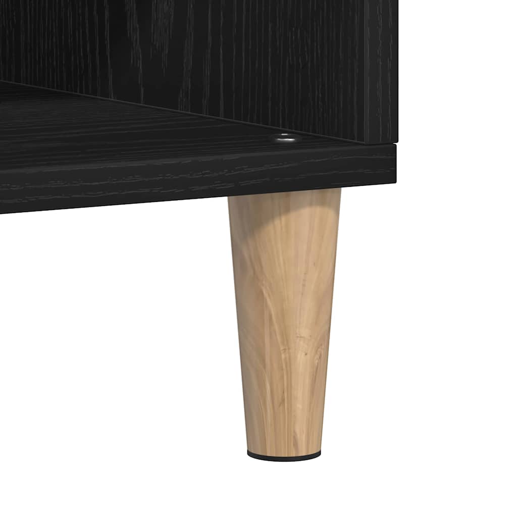 Credenza Rovere Nero 103,5 x 35 x 70 cm Legno multistrato | homemem39