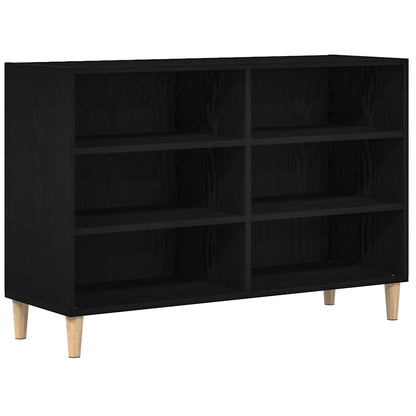 Credenza Rovere Nero 103,5 x 35 x 70 cm Legno multistrato