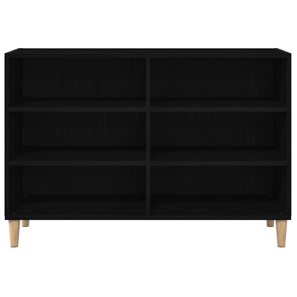 Credenza Rovere Nero 103,5 x 35 x 70 cm Legno multistrato