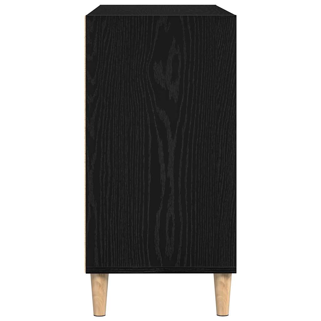 Credenza Rovere Nero 103,5 x 35 x 70 cm Legno multistrato