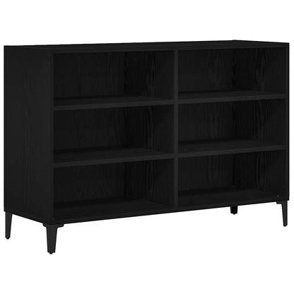 Credenza Rovere Nero 103,5 x 35 x 70 cm Legno multistrato