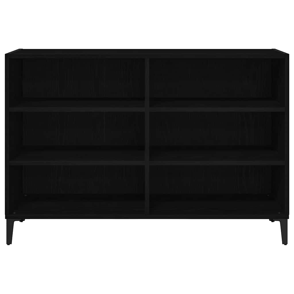 Credenza Rovere Nero 103,5 x 35 x 70 cm Legno multistrato