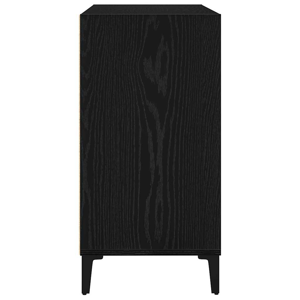 Credenza Rovere Nero 103,5 x 35 x 70 cm Legno multistrato