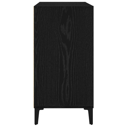 Credenza Rovere Nero 103,5 x 35 x 70 cm Legno multistrato