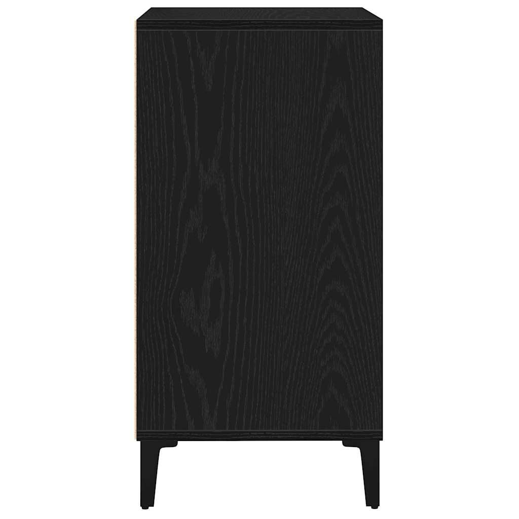 Credenza Rovere Nero 57 x 35 x 70 cm Legno multistrato