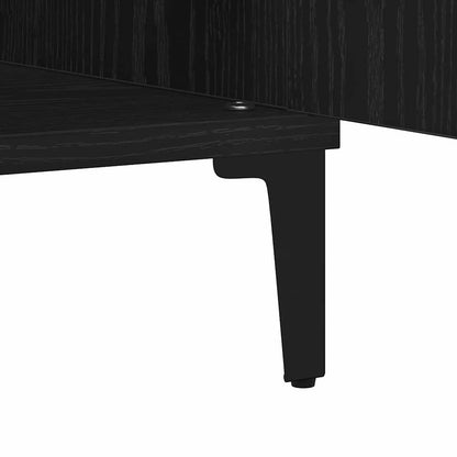 Credenza Rovere Nero 60 x 35 x 70 cm Legno multistrato