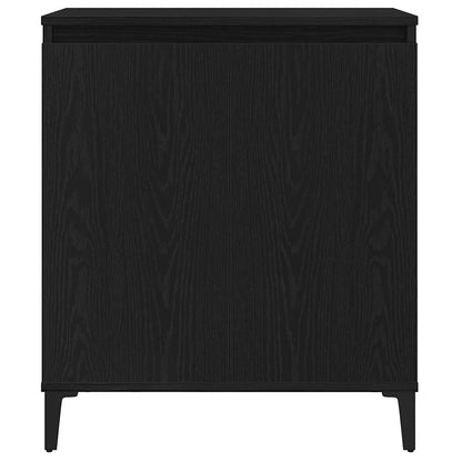 Credenza Rovere Nero 60 x 35 x 70 cm Legno multistrato