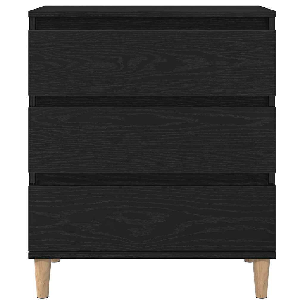 Credenza Rovere Nero 60 x 35 x 70 cm Legno multistrato