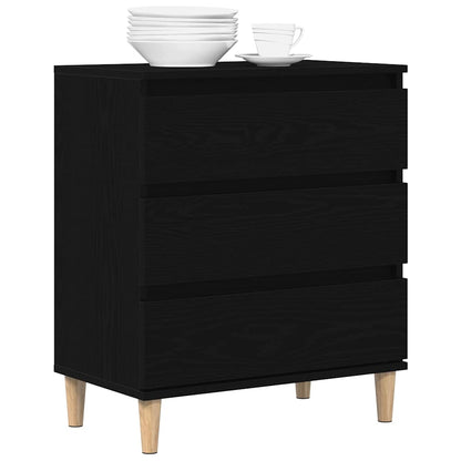 Credenza Rovere Nero 60 x 35 x 70 cm Legno multistrato