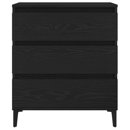 Credenza Rovere Nero 60 x 35 x 70 cm Legno multistrato