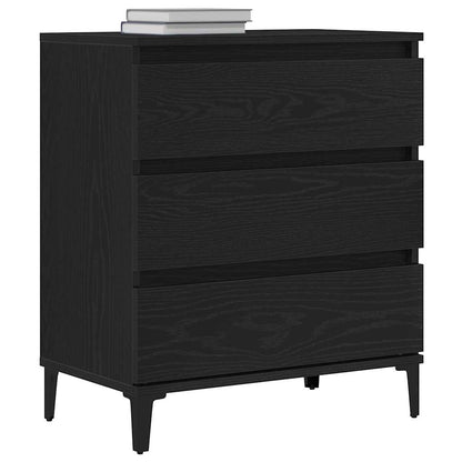 Credenza Rovere Nero 60 x 35 x 70 cm Legno multistrato