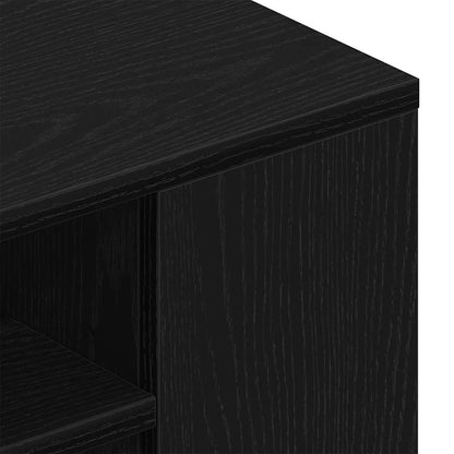 Mobile TV Rovere Nero 100 x 30 x 26,5 cm Legno multistrato