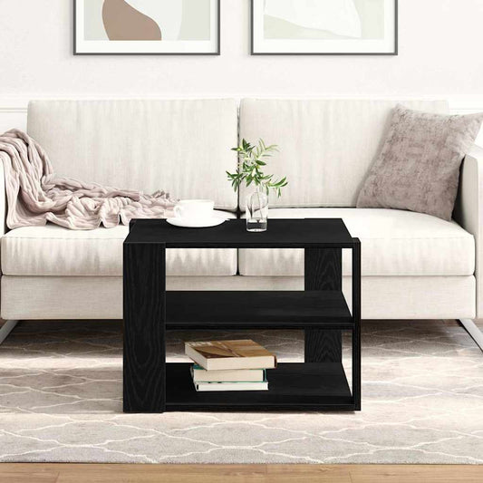 Tavolino da salotto Rovere Nero 58 x 58 x 40 cm | homemem39