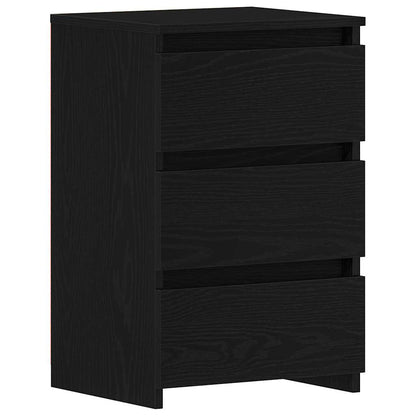 Armadio da Notte 2 pcs Rovere Nero 40 x 35 x 62,5 cm