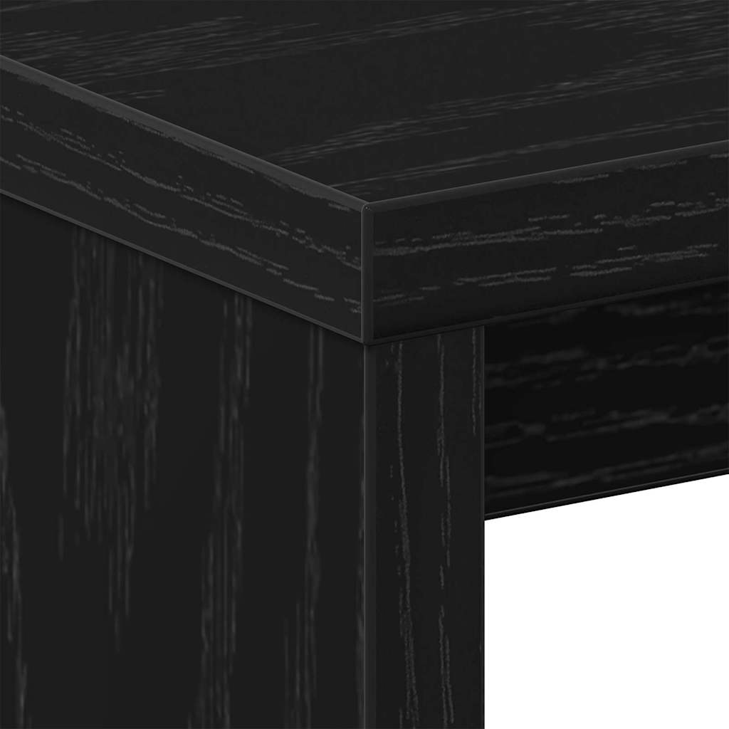 Armadio da Notte 2 pcs Rovere Nero 40 x 30 x 40 cm | homemem39
