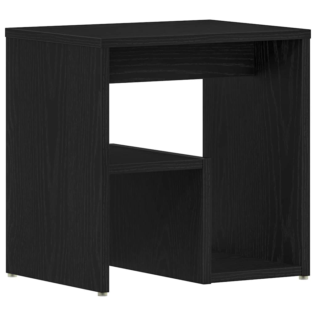 Armadio da Notte 2 pcs Rovere Nero 40 x 30 x 40 cm