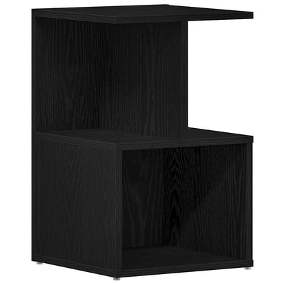Armadio da Notte Rovere Nero 35 x 35 x 55 cm Legno multistrato