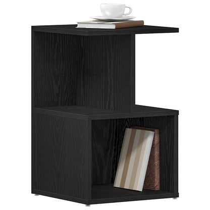 Armadio da Notte Rovere Nero 35 x 35 x 55 cm Legno multistrato