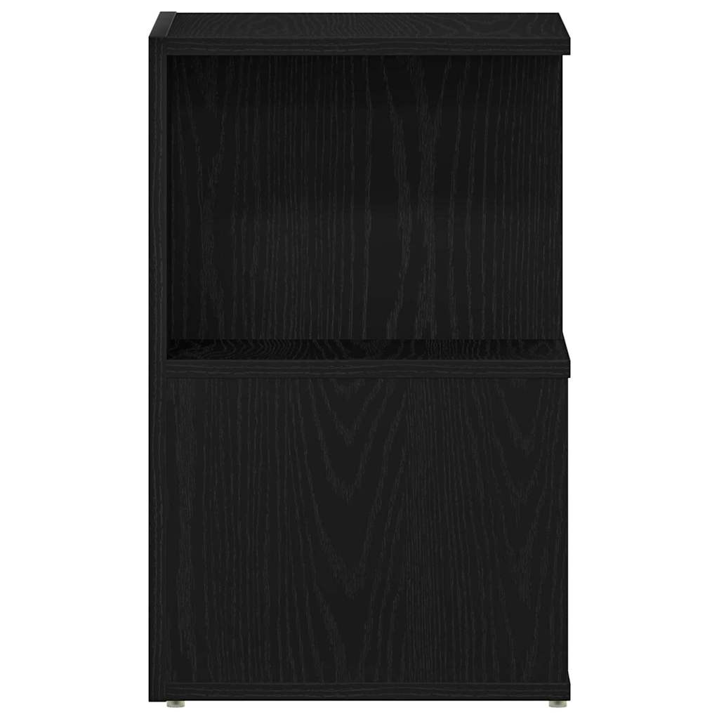 Armadio da Notte Rovere Nero 35 x 35 x 55 cm Legno multistrato | homemem39