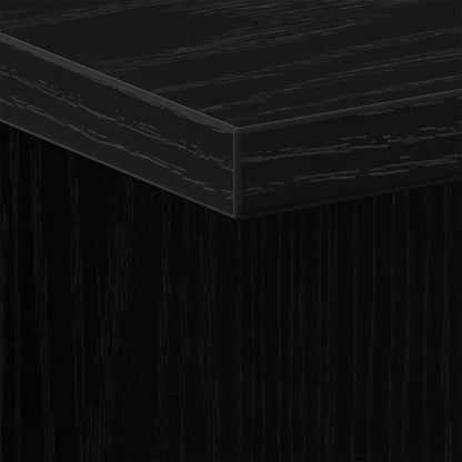 Armadio da Notte 2 pcs Rovere Nero 35 x 35 x 55 cm | homemem39