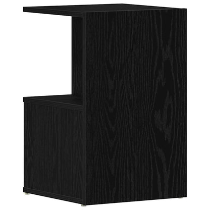 Armadio da Notte 2 pcs Rovere Nero 35 x 35 x 55 cm | homemem39