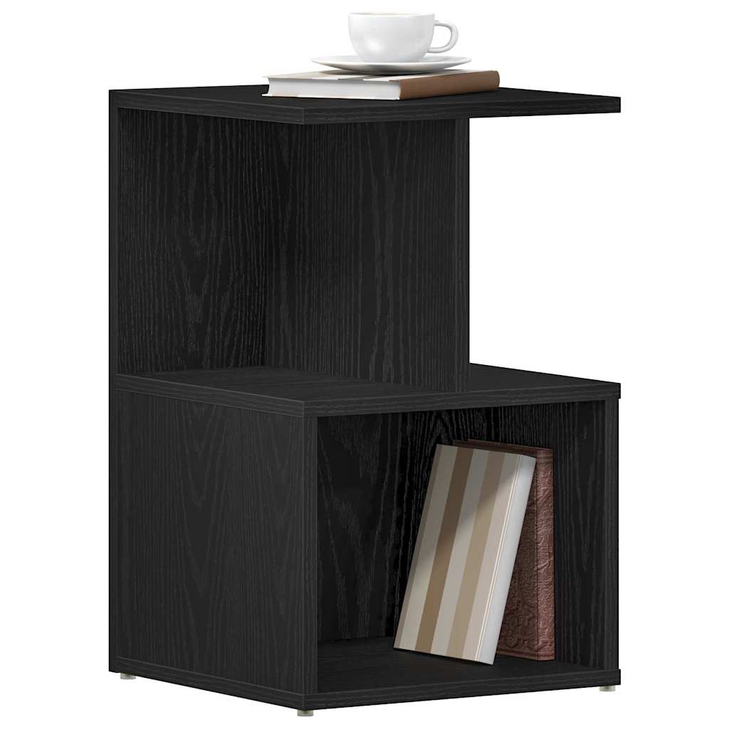 Armadio da Notte 2 pcs Rovere Nero 35 x 35 x 55 cm