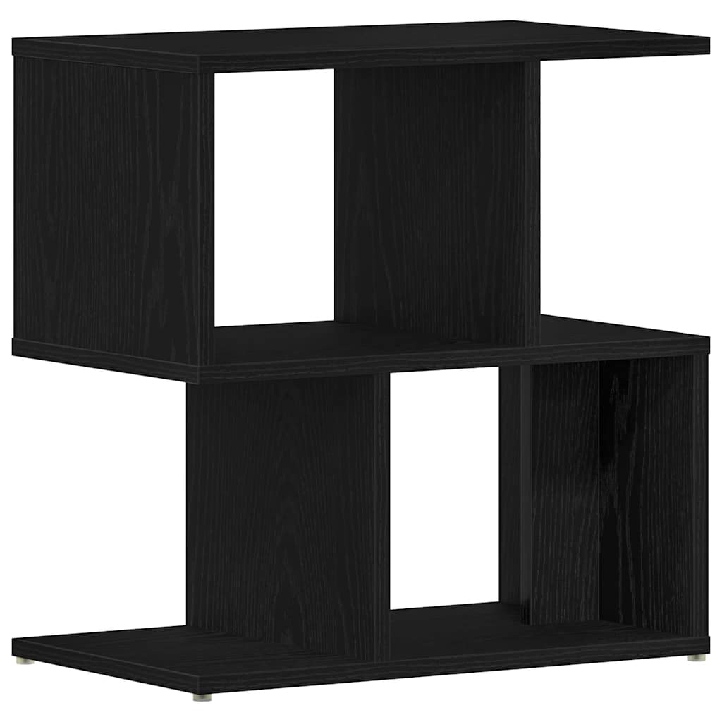 Armadio da Notte Rovere Nero 50 x 30 x 51,5 cm | homemem39