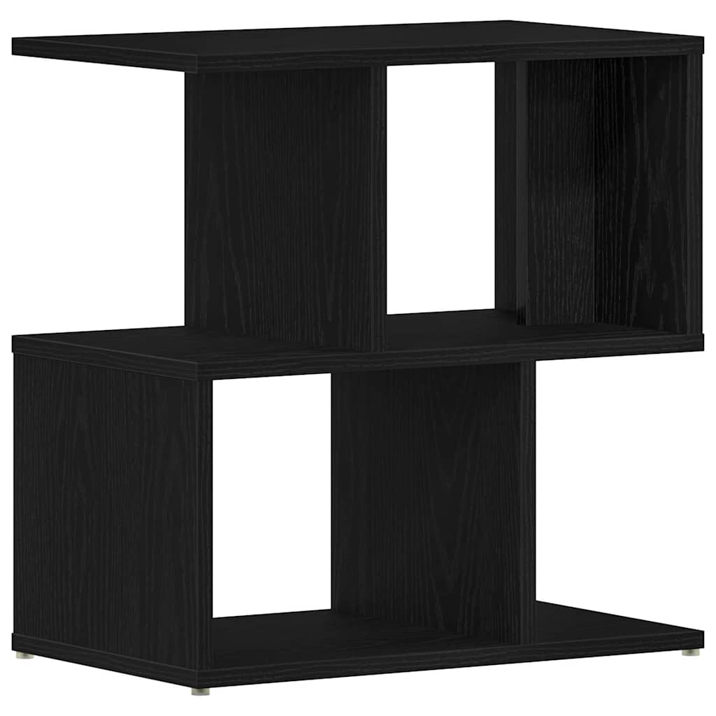 Armadio da Notte Rovere Nero 50 x 30 x 51,5 cm