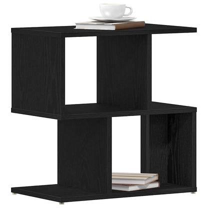 Armadio da Notte Rovere Nero 50 x 30 x 51,5 cm | homemem39