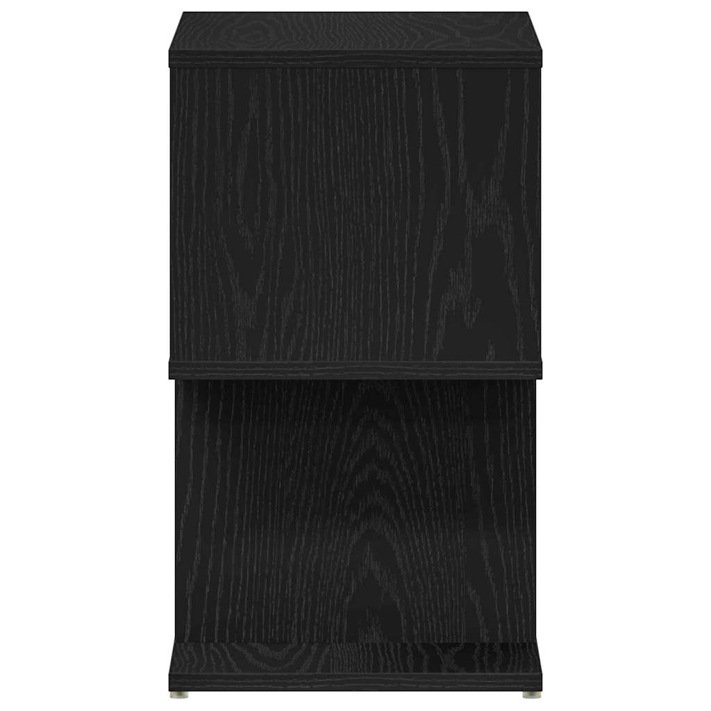 Armadio da Notte Rovere Nero 50 x 30 x 51,5 cm