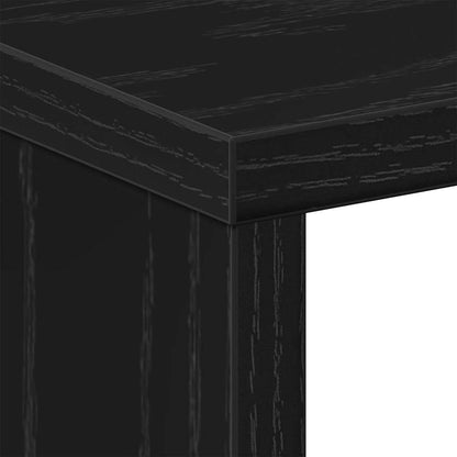 Armadio da Notte 2 pcs Rovere Nero 50 x 30 x 51,5 cm | homemem39
