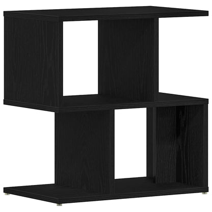 Armadio da Notte 2 pcs Rovere Nero 50 x 30 x 51,5 cm