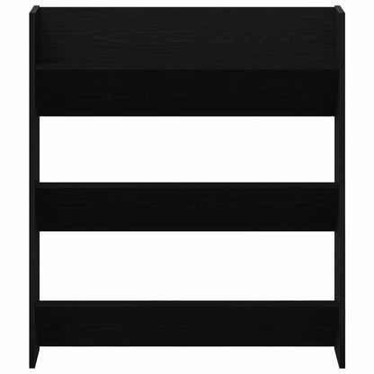 Armadio per scarpe da muro 2 pcs Rovere nero 80 x 18 x 90 cm - homemem39