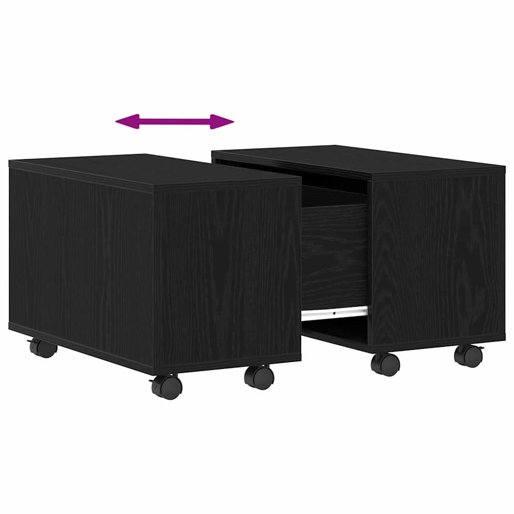Tavolino da salotto Rovere Nero 60 x 60 x 38 cm | homemem39