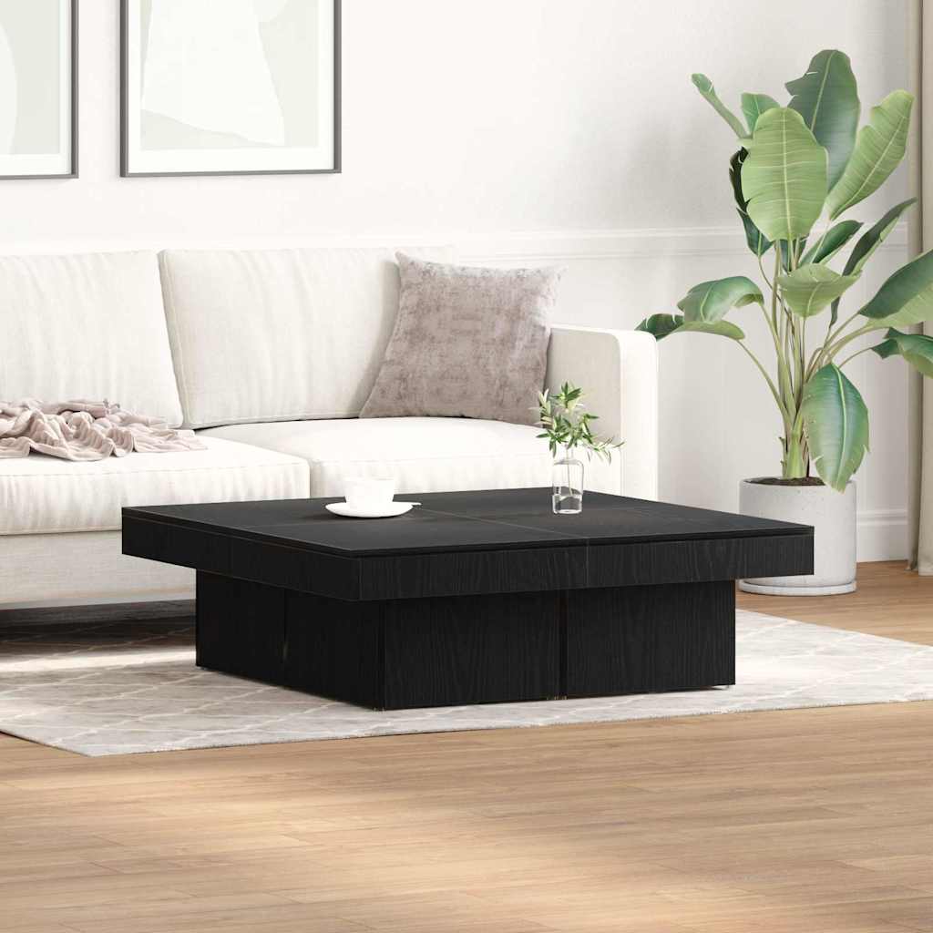Tavolino da salotto Rovere Nero 90 x 90 x 28 cm | homemem39