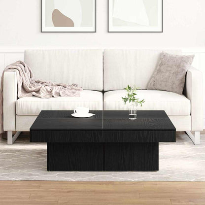 Tavolino da salotto Rovere Nero 90 x 90 x 28 cm | homemem39