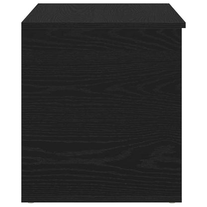 Scatola di Stoccaggio Rovere Nero 84 x 42 x 46 cm