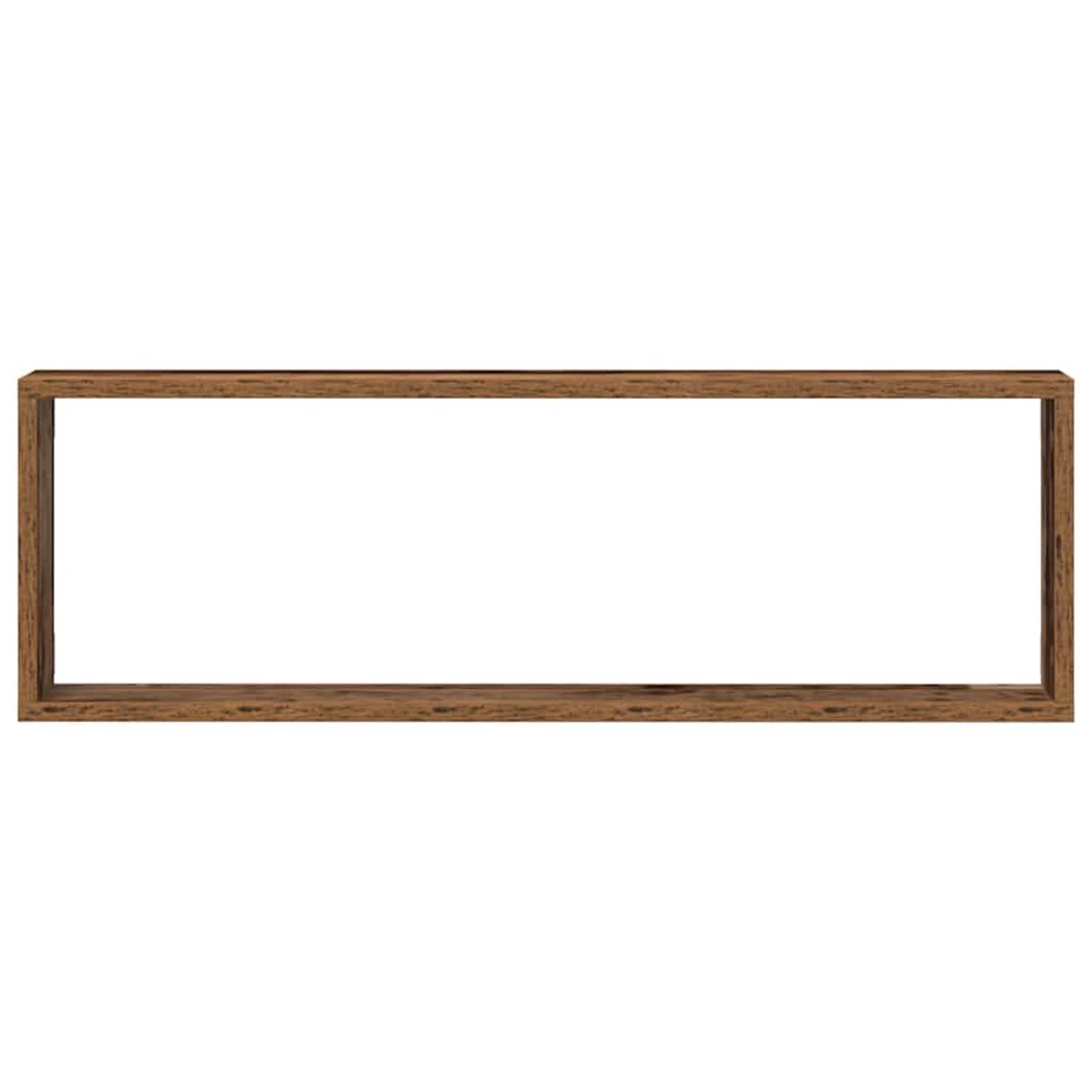 Scaffali da parete 2 pcs Legno vecchio 80 x 15 x 26 cm