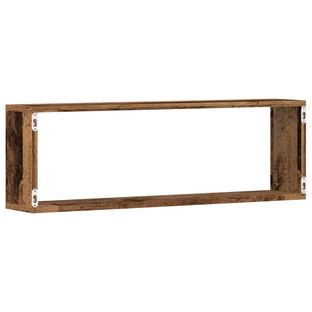 Scaffali da parete 4 pcs Legno vecchio 80 x 15 x 26 cm